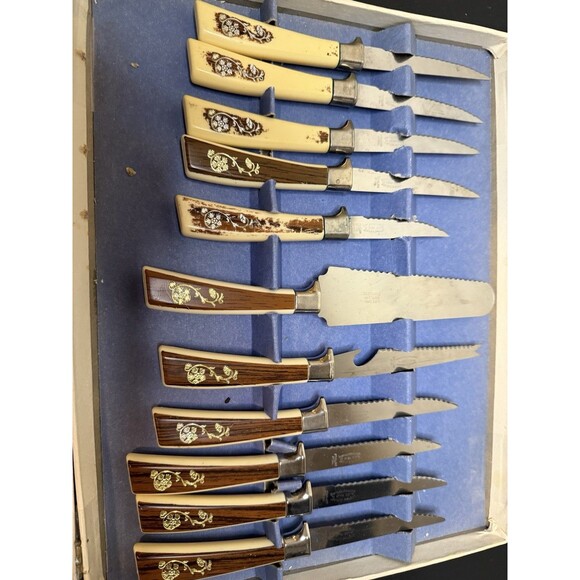 Vintage Regent Sheffield 19 + 6 Pcs Golden Prestige Cutlery Set - Picture 3 of 16